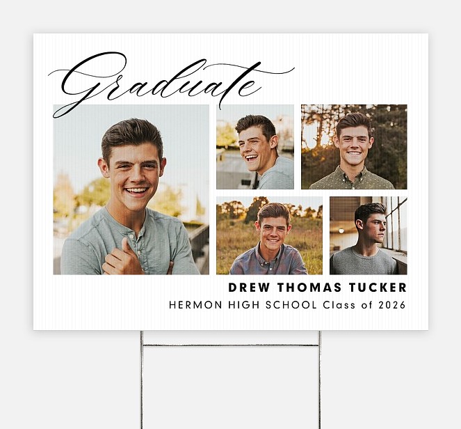Classic Penmanship Graduation Yard Signs