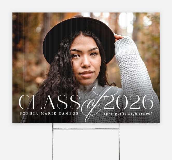 Elegant Achievement Graduation Yard Signs