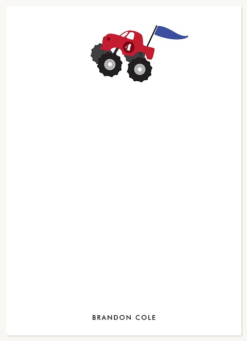 Monster Truck Stationery For Kids