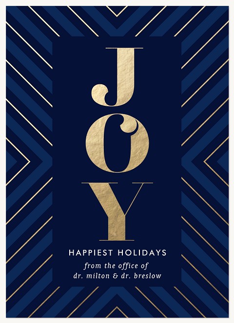 Deco Angles Business Holiday Cards