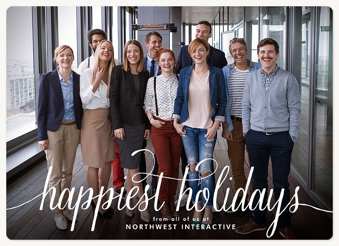 Happiest Flourish Holiday & Christmas Magnet Cards