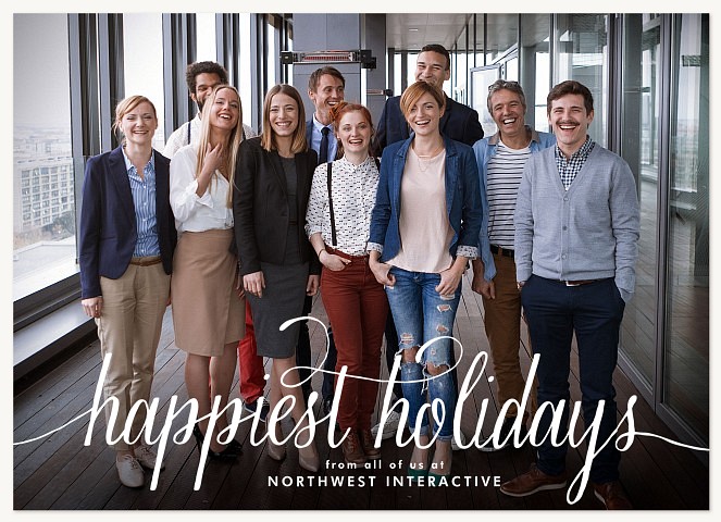 Happiest Flourish Business Holiday Cards