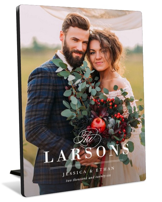 Elegant Name Tabletop Photo Panel