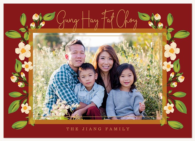 Orange Blossoms Chinese New Year Cards