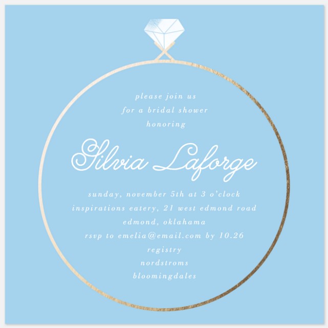 The Ring Bridal Shower Invitations