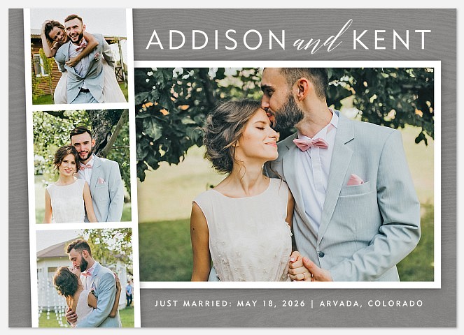 Photobooth Charm  Wedding Announcements