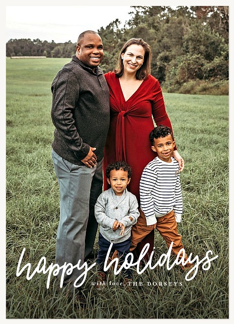 Simple Handscript Christmas Cards