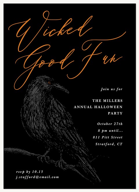 Wicked Good Fun Halloween Party Invitations