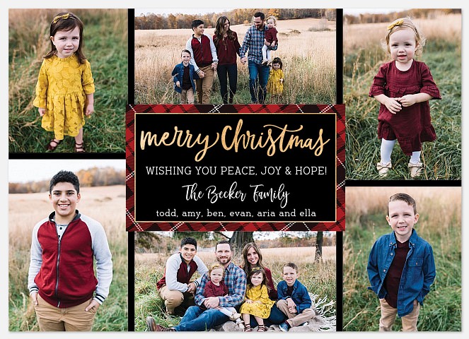 Tartan Center Holiday Photo Cards
