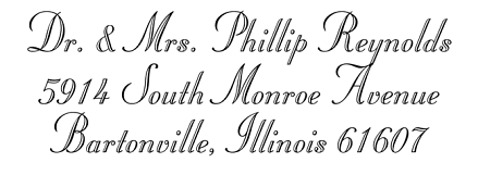 Formal Affair | Custom Rubber Stamps