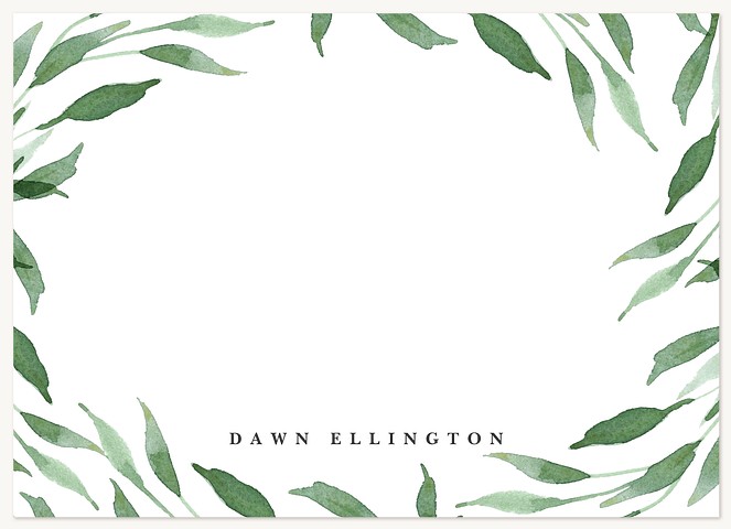 Botanical Greenery Stationery
