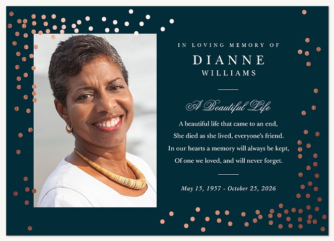 Confetti Corners Memorial & Sympathy Cards