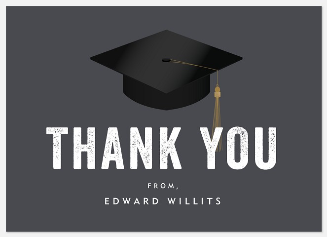 Traditional Cap Thank You Cards 