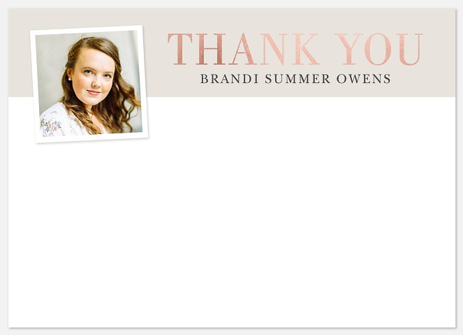 Shimmering Thanks Thank You Cards 