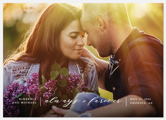 Always & Forever Save the Date Photo Cards