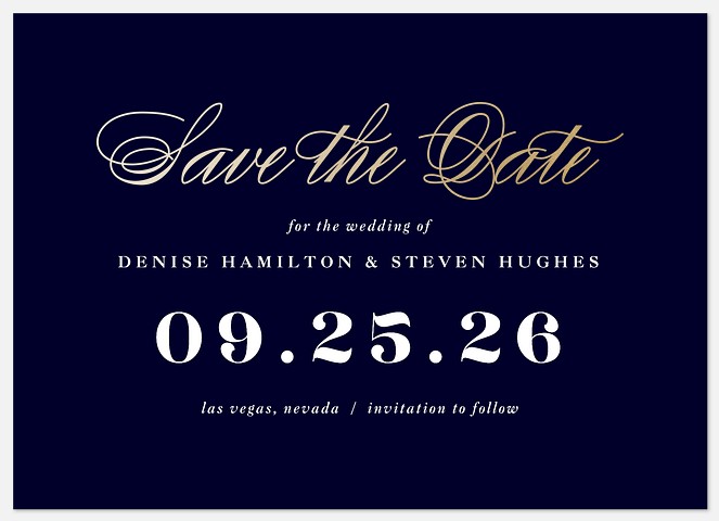 Formal Reminder Save the Date Photo Cards