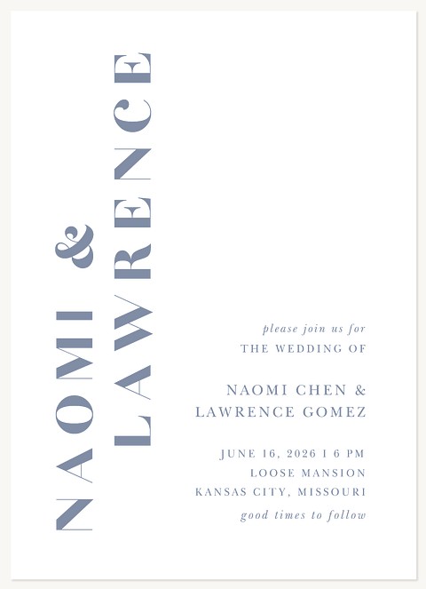 Modern Duo Wedding Invitations