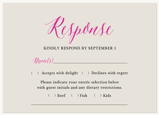 Gilded Elegance Quinceañera RSVP Cards