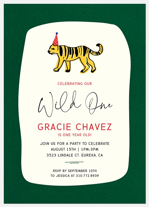 Wild Safari Kids' Birthday Invitations