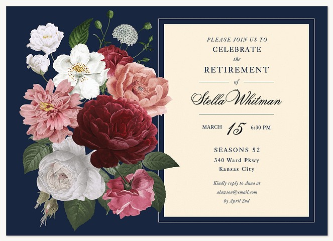Classic Bouquet Party Invitations