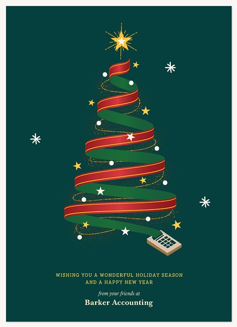 Accounting Tree Business Holiday Cards
