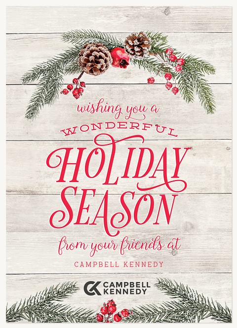 Frosted Bough Business Holiday Cards