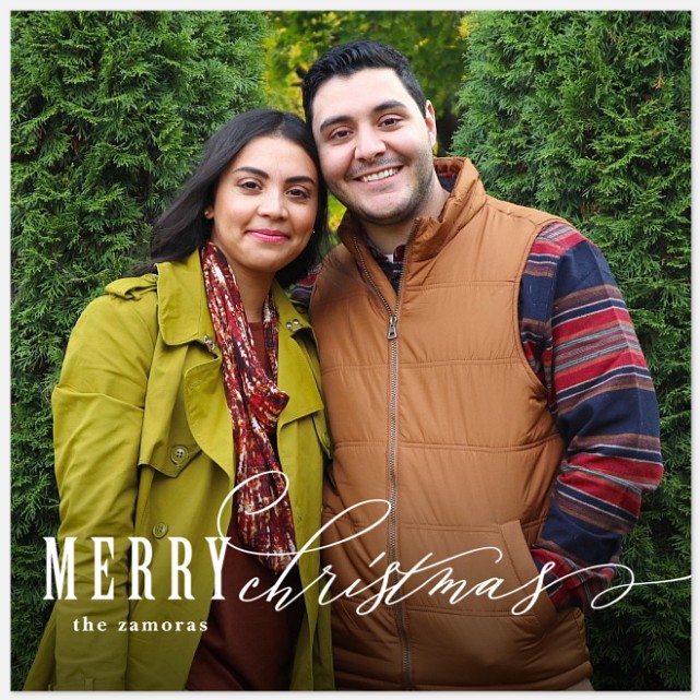 Type Duo Holiday Photo Cards