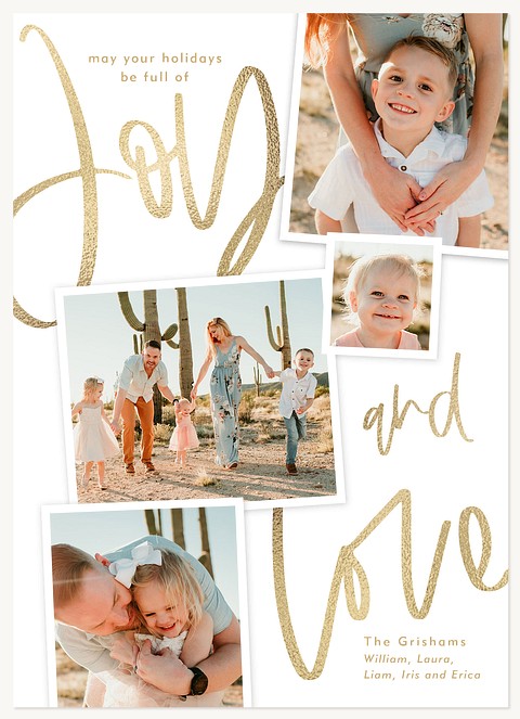 Joy and Love Christmas Cards