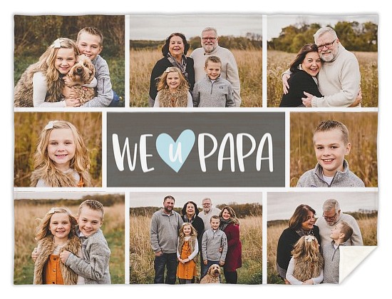 Love U Papa Custom Blankets