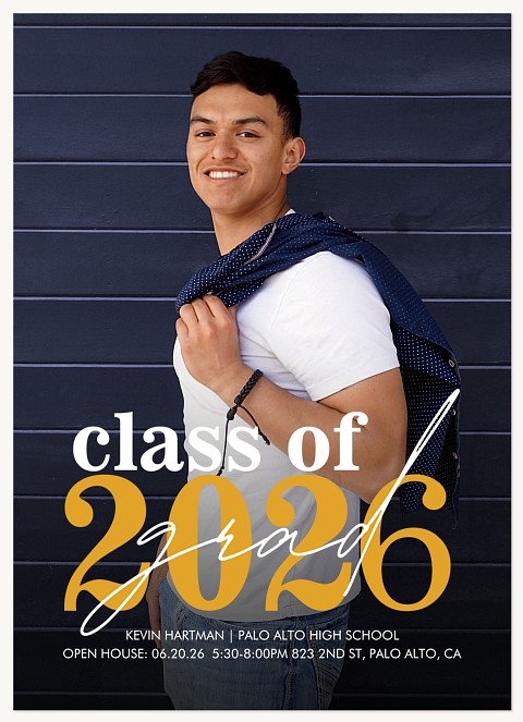 Delicate Grad Graduation Announcements