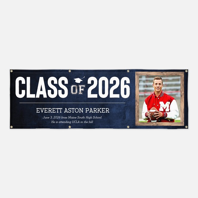 Well Framed Graduation Photo Banner  Graduation Banners