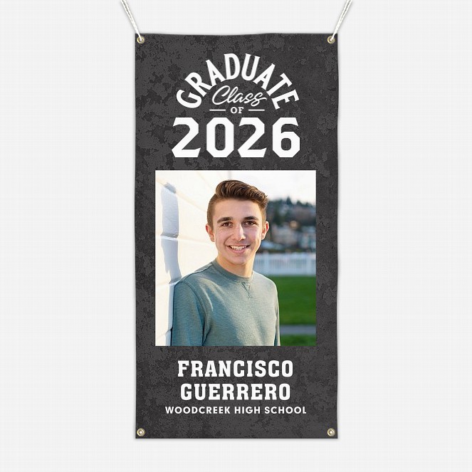 Granite Graduation Photo Banner  Graduation Banners