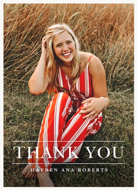 Good Gratitude Graduation Thank You Cards