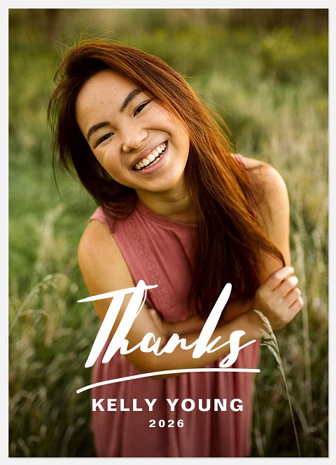 Contemporary Signature Thank You Cards 