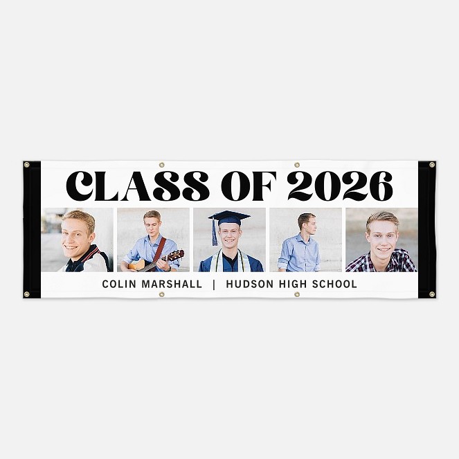 Boldest Class Graduation Photo Banner  Graduation Banners