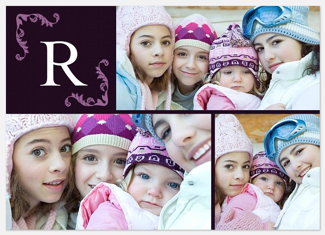 Royal Purple Initial Create Your Own