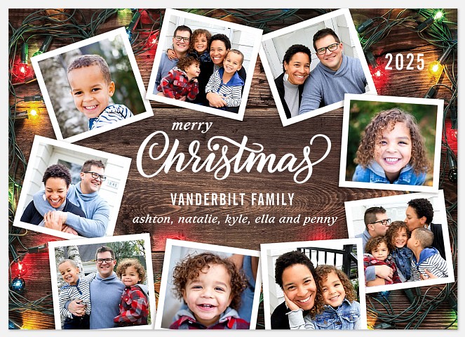 Lights Aglow Holiday Photo Cards