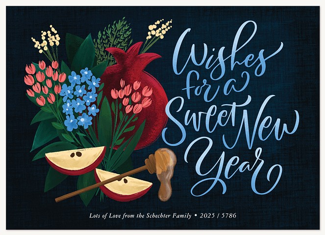Bountiful New Year Rosh Hashanah cards