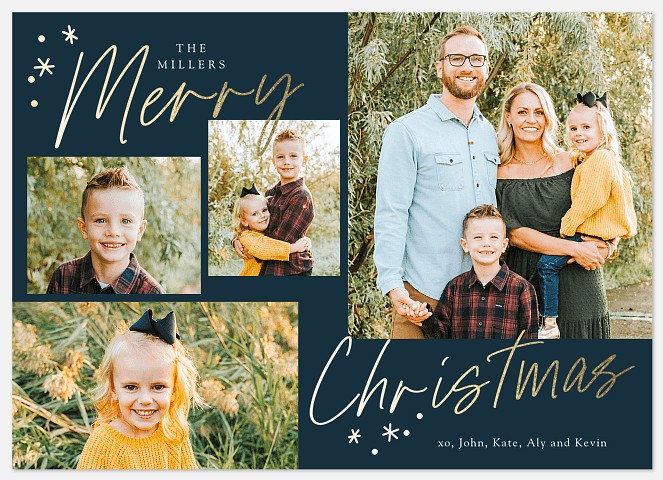 Scripted Message Holiday Photo Cards