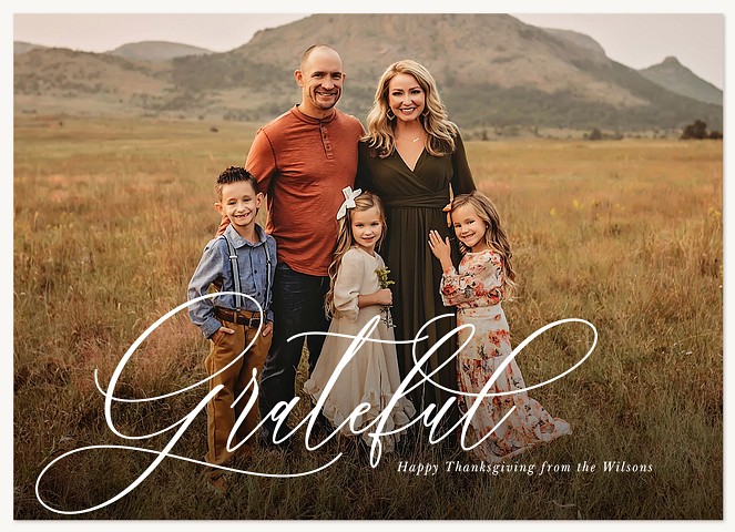 Always Grateful Thanksgiving Cards