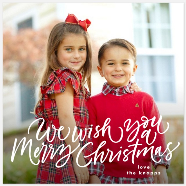 Warm Wishes Holiday Photo Cards
