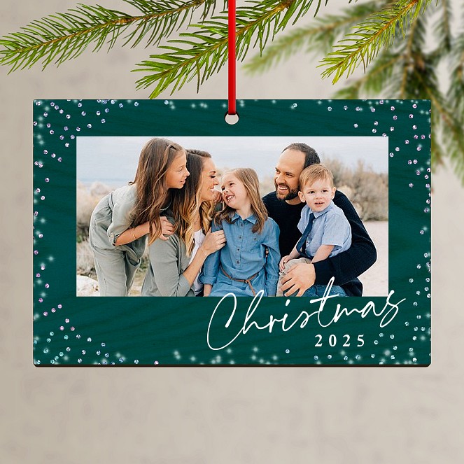 Christmas Glitter Custom Ornaments