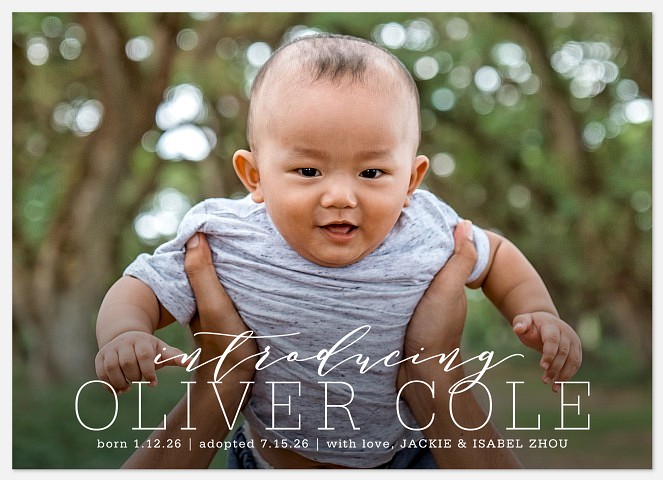 Introducing Baby Birth Announcements