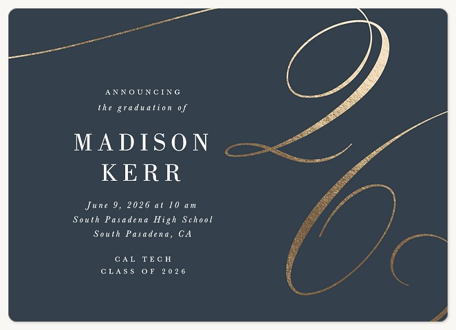 With Flourish Graduation Cards