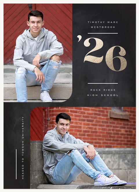 Inverted Curve Graduation Cards