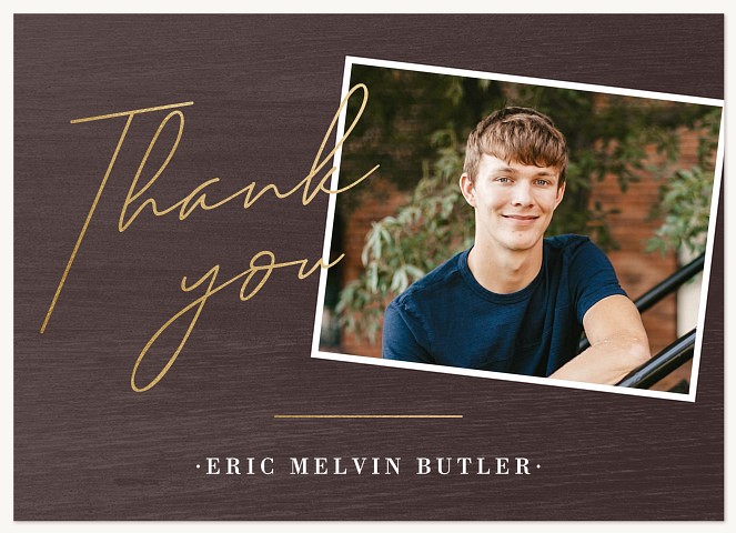 Oak Thanks Thank You Cards 