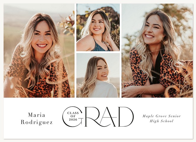 Chic Adornment Graduation Cards