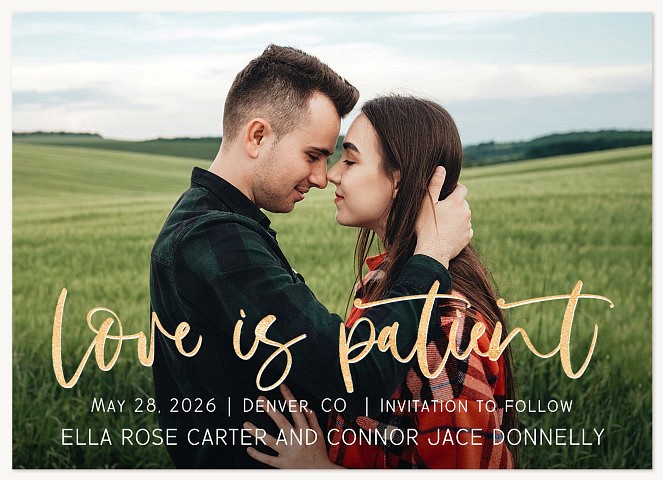 Patient Love Save the Date Cards