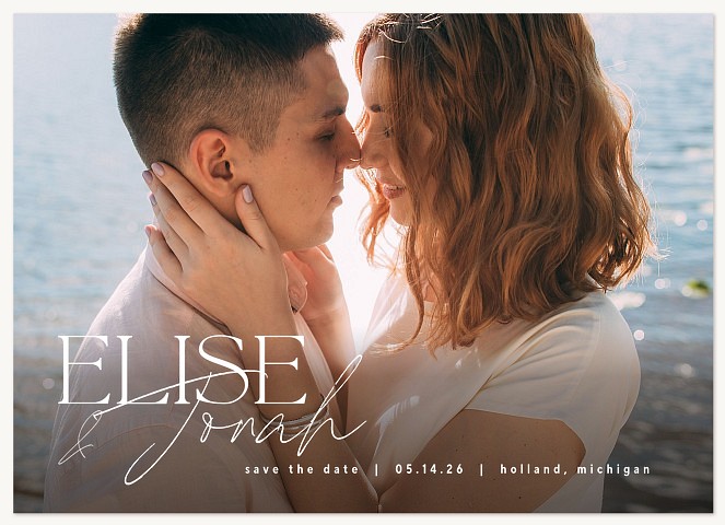 Mixed Type Save the Date Cards