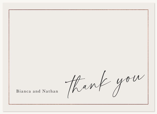 Modern Frame Thank You Cards 